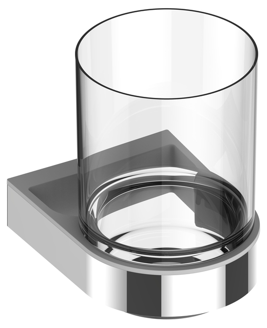 Smart.2 14750019000 Glashalter mit Echtkristall-Glas verchromt