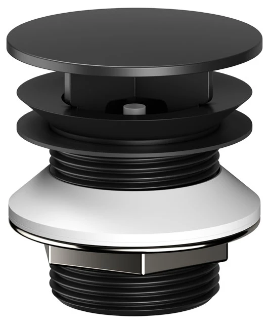 KEUCO Armaturenzubehör Schaftventil mit Haube schwarz matt, G 1 ¼ KEUCO Armaturenzubehör Schaftventil mit Haube schwarz matt, G 1 ¼