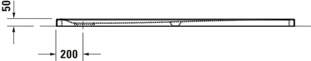 Duravit rechteck Duschwanne „Tempano“ 170 × 75 cm