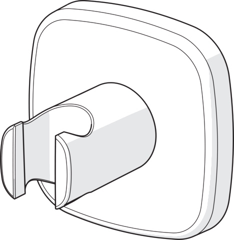 HA Wandhalter soft edge HANSALIVING 4444 Rosette soft edge Chrom