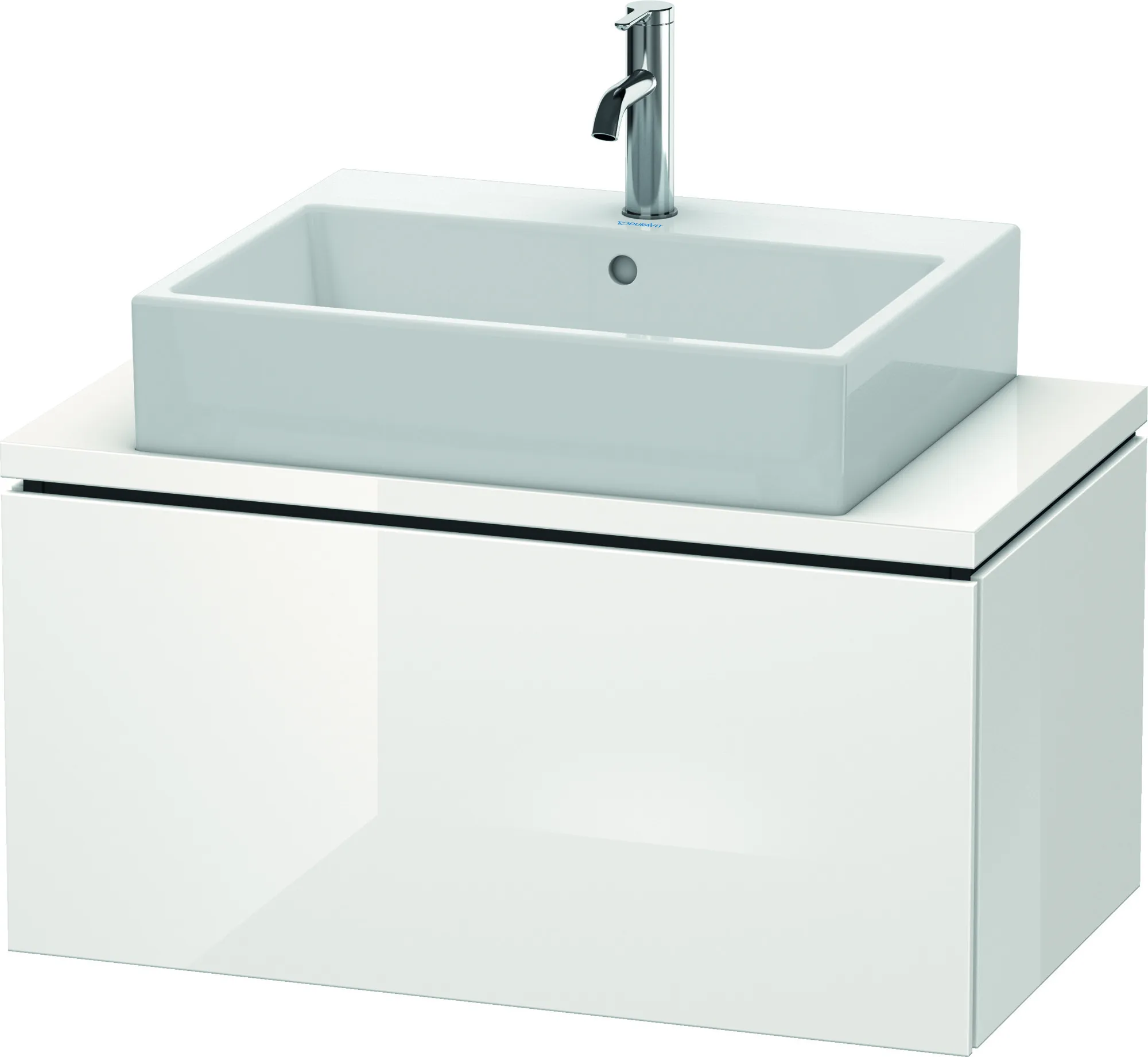 Duravit Waschtischunterschrank wandhängend „L-Cube“ 82 × 40 × 47,7 cm Weiß Hochglanz Duravit Waschtischunterschrank wandhängend „L-Cube“ 82 × 40 × 47,7 cm Weiß Hochglanz