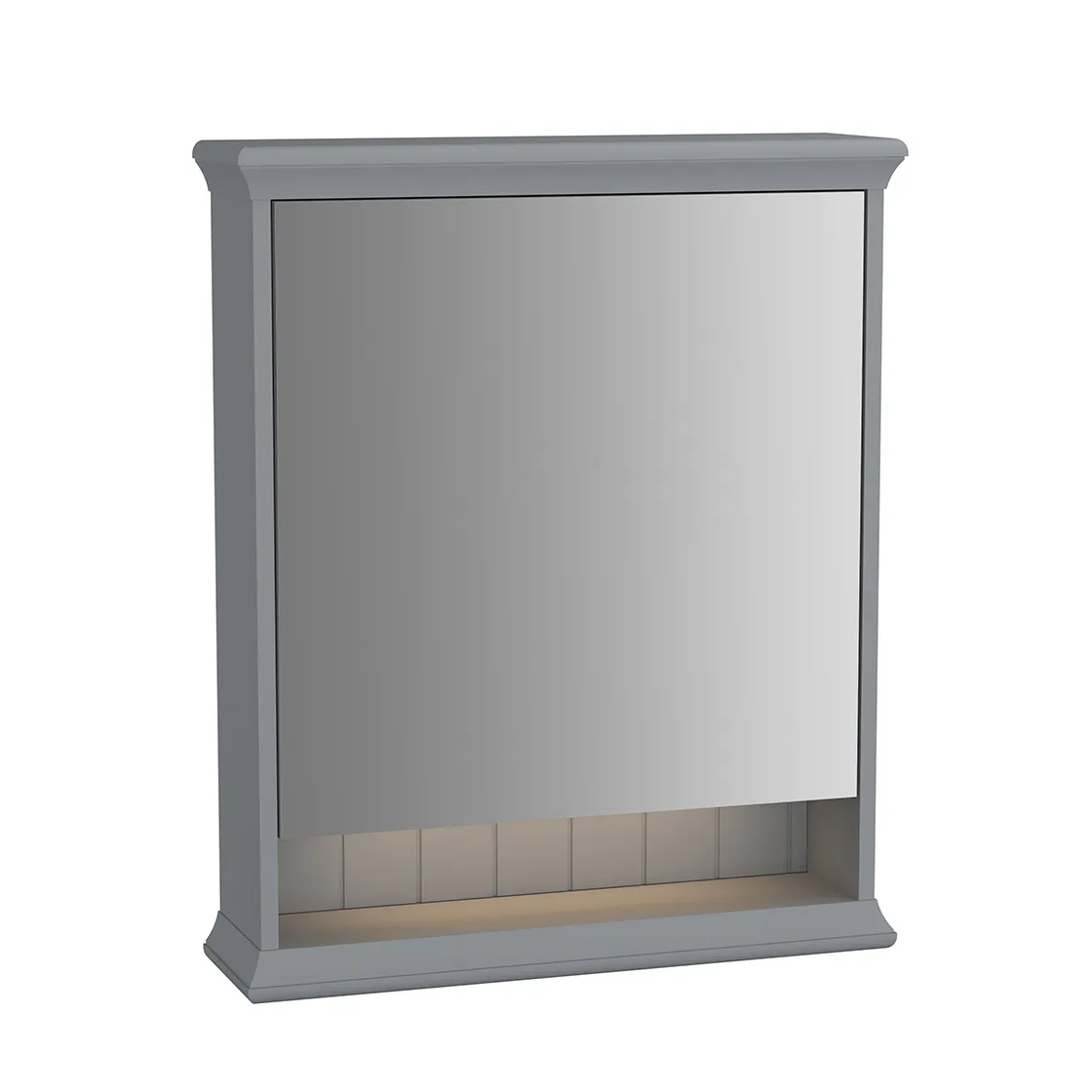 VitrA Valarte LED-Spiegelschrank 63 cm 1 Tür links Grau Matt VitrA Valarte LED-Spiegelschrank 63 cm 1 Tür links Grau Matt