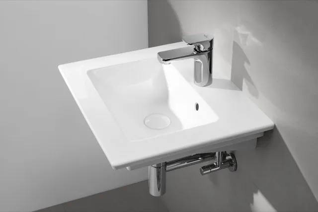 Villeroy & Boch Handwaschbecken „Venticello“ 500 × 420 × 150 mm, mit Hahnlochbohrung, Hahnlochposition mittig in Weiß Alpin Villeroy & Boch Handwaschbecken „Venticello“ 500 × 420 × 150 mm, mit Hahnlochbohrung, Hahnlochposition mittig in Weiß Alpin