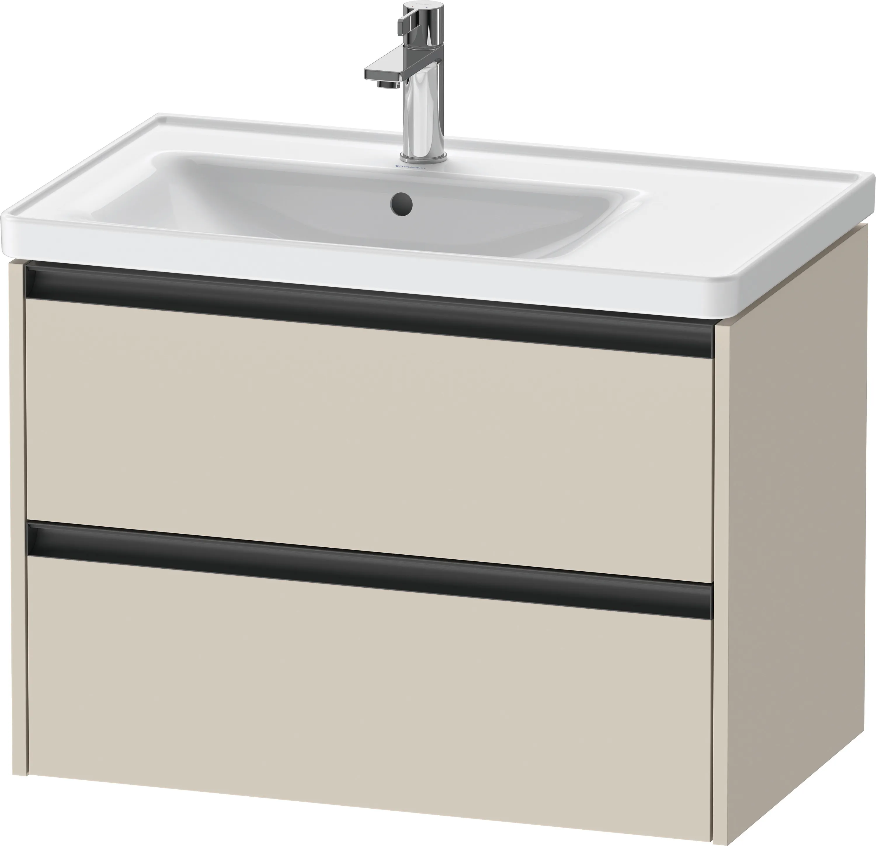 Duravit Waschtischunterschrank wandhängend „Ketho.2“ 78,4 × 54,9 × 45,5 cm in Taupe Supermatt