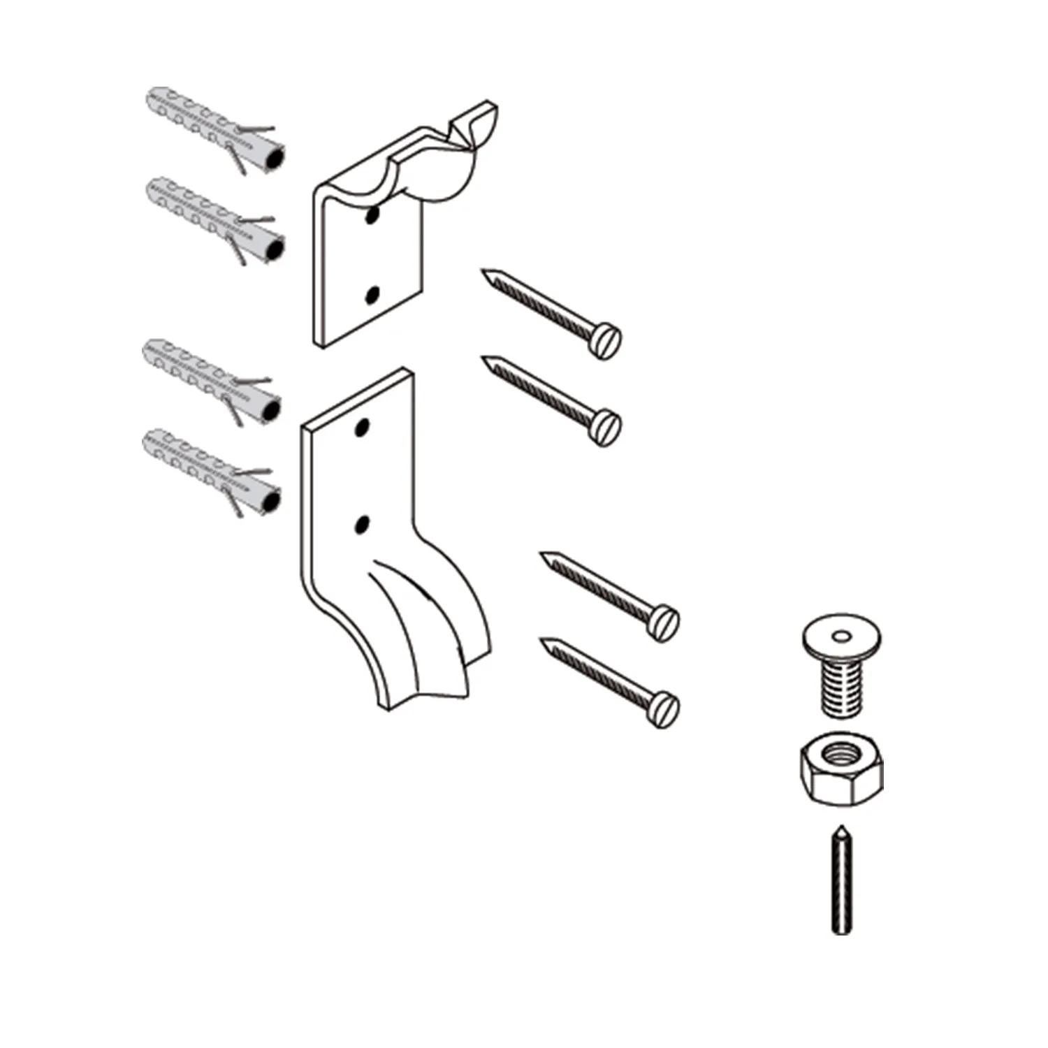 Laufen Montagezubehör für Urinaltrennwand CINTO Laufen Montagezubehör für Urinaltrennwand CINTO