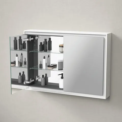 Duravit Spiegelschrank Version: Sensor „L-Cube“ 100 × 70 × 15,5 cm