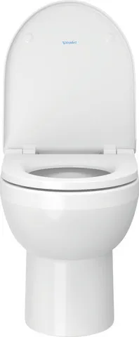 Duravit Stand-Tiefspül-WC inkl. WC-Sitz „No.1“ 51 × 38,6 × 46,5 cm, Befestigung sichtbar