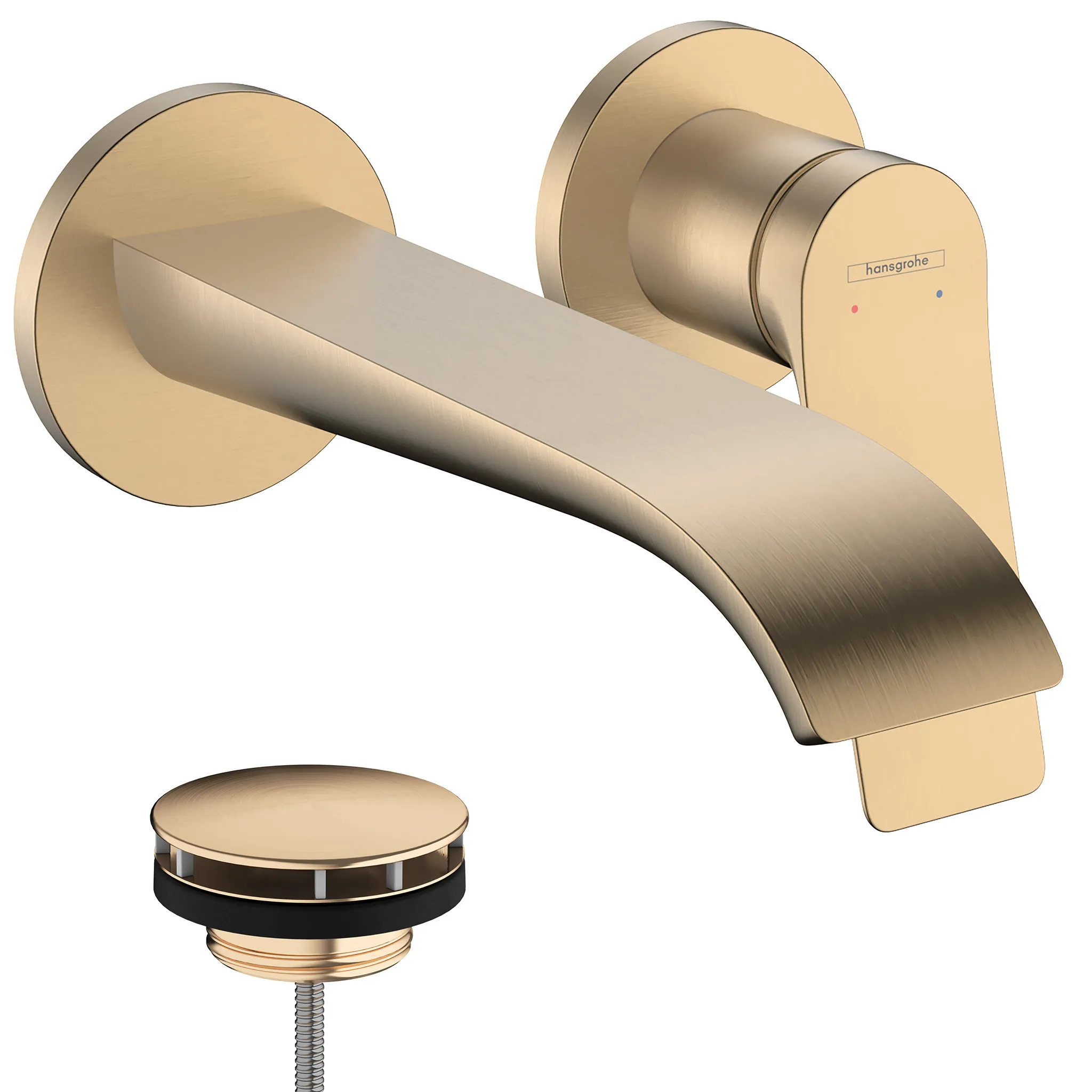 Hansgrohe Vivenis Einhebel-Waschtischmischer Unterputz Wandmontage Brushed Bronze, 19,2 cm Auslauf Hansgrohe Vivenis Einhebel-Waschtischmischer Unterputz Wandmontage Brushed Bronze, 19,2 cm Auslauf