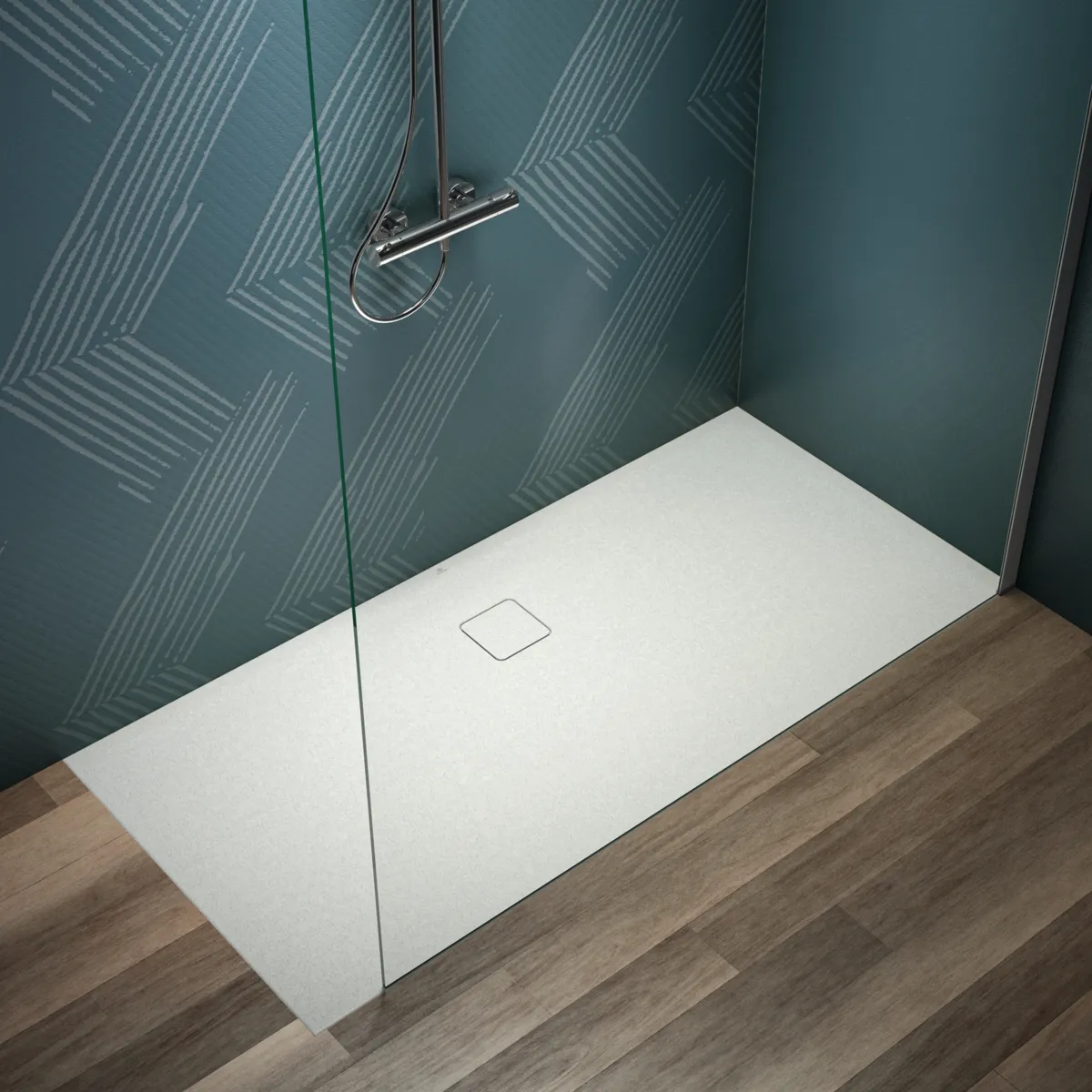 Ideal Standard Rechteck-Brausewanne Ultra Flat Evo Seidenweiß 1700x800x35 mm