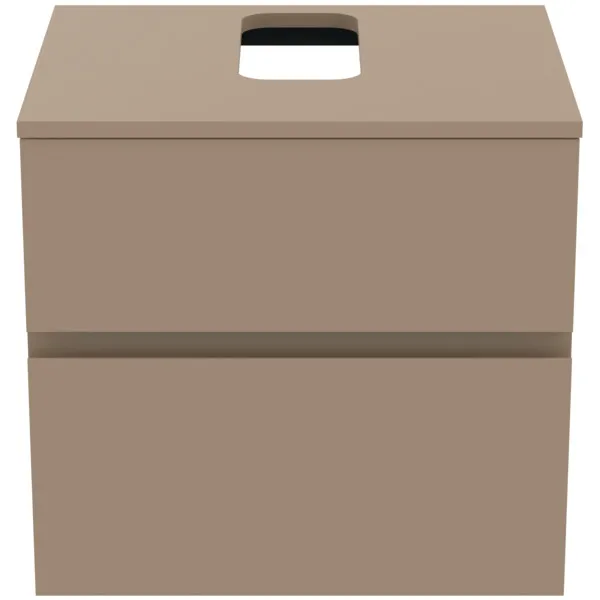 Ideal Standard Waschtischunterschrank Finesse, Modellnummer E3496UP, 602x505x558mm, 2 Auszüge, Greige matt