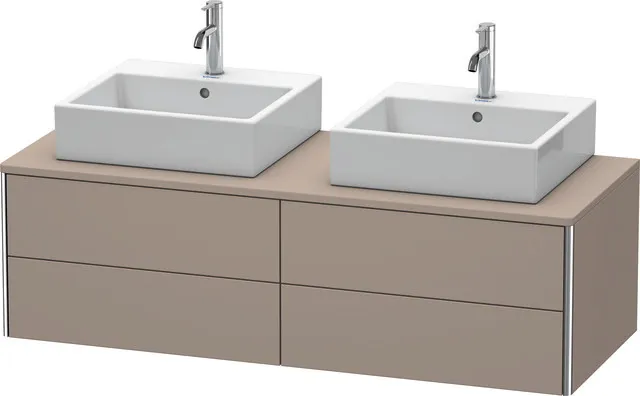 Duravit Waschtischunterschrank wandhängend „XSquare“ 140 × 40 × 54,8 cm Basalt Matt Duravit Waschtischunterschrank wandhängend „XSquare“ 140 × 40 × 54,8 cm Basalt Matt
