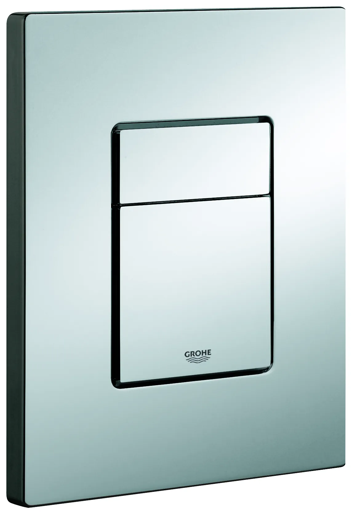 WC-Betätigung Skate Cosmopolitan 38821, 2-Mengen- und Start & Stopp-Betätigung, 156 x 197 mm, senkrechte Montage, chrom WC-Betätigung Skate Cosmopolitan 38821, 2-Mengen- und Start & Stopp-Betätigung, 156 x 197 mm, senkrechte Montage, chrom