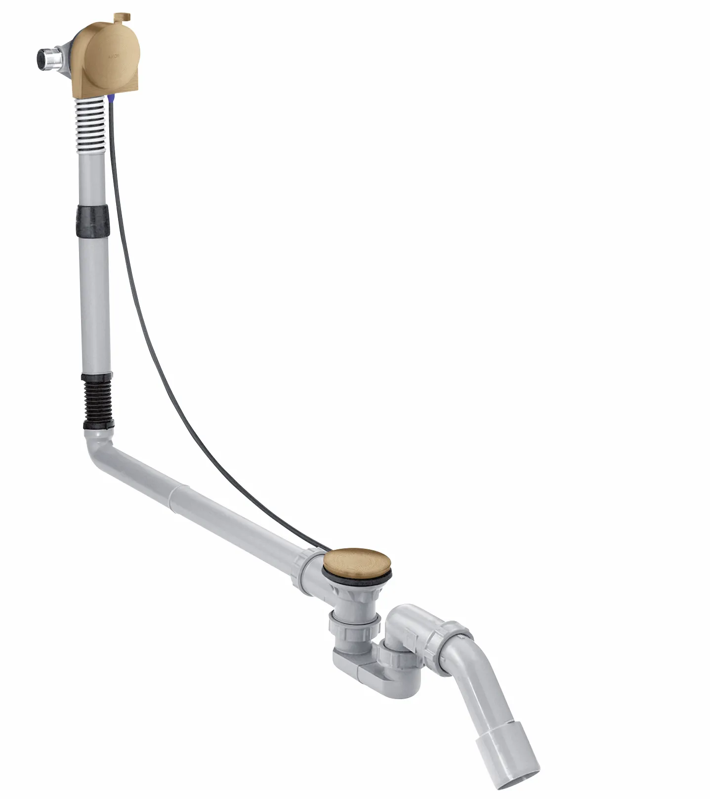Hansgrohe AXOR 58317XXX Exafill S Komplettset Sonderwannen Brushed Bronze DN20 780 mm Bowdenzuglänge Hansgrohe AXOR 58317XXX Exafill S Komplettset Sonderwannen Brushed Bronze DN20 780 mm Bowdenzuglänge