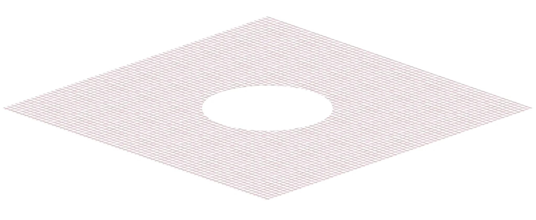 Glasgewebematte S 10, verstärkt, 500 mm x 500 mm, di: 175 mm Glasgewebematte S 10, verstärkt, 500 mm x 500 mm, di: 175 mm