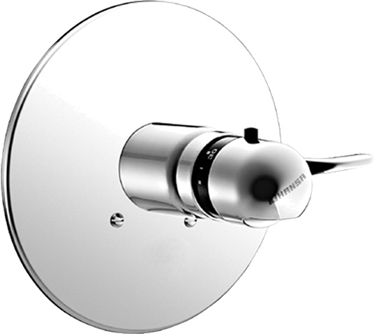 Hansa Duscharmatur Thermostat Fertigmontageset für Brausebatterie 0861 Rosette rund Chrom Hansa Duscharmatur Thermostat Fertigmontageset für Brausebatterie 0861 Rosette rund Chrom