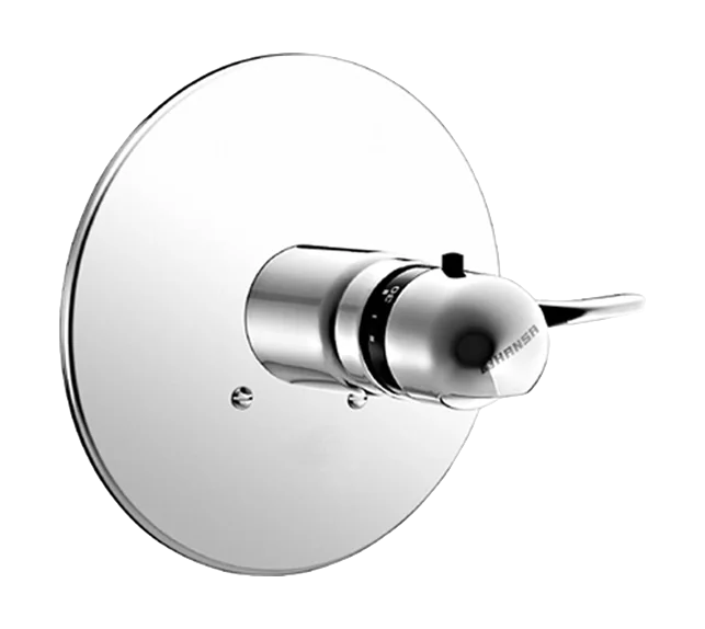 Hansa Duscharmatur Thermostat Fertigmontageset für Brausebatterie 0861 Rosette rund Chrom Hansa Duscharmatur Thermostat Fertigmontageset für Brausebatterie 0861 Rosette rund Chrom