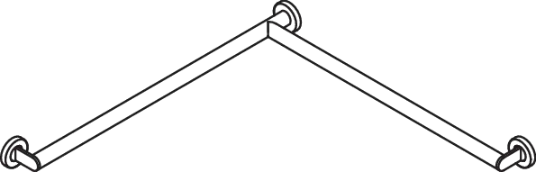 Duschhandlauf (USA) W1/W2:variabel Ausführung rechts, XA schliff, S900 Duschhandlauf (USA) W1/W2:variabel Ausführung rechts, XA schliff, S900