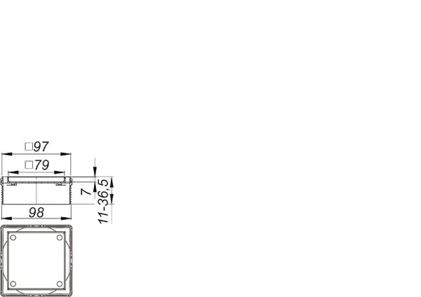 Aufsatz DallDrain Individual, 100 x 100 mm