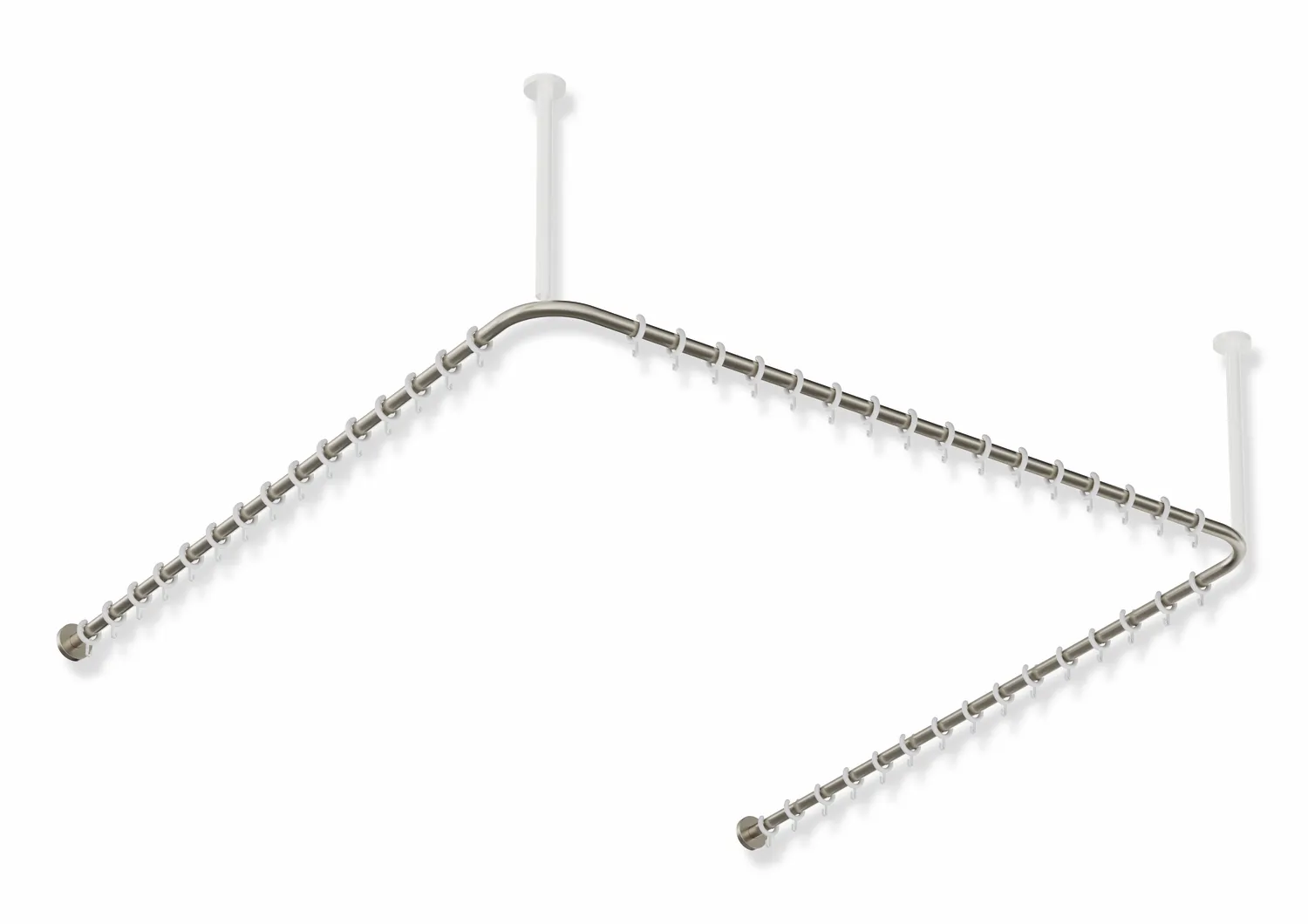 Vorhangstange des Systems 900, Edelstahl, PVD, Achsmaß 1487 x 1475 x 1487 mm, kürzbar, D: 25 mm, mit 46 Vorhangringen aus POM, in Farbe CK (messing glänzend) Vorhangstange des Systems 900, Edelstahl, PVD, Achsmaß 1487 x 1475 x 1487 mm, kürzbar, D: 25 mm, mit 46 Vorhangringen aus POM, in Farbe CK (messing glänzend)