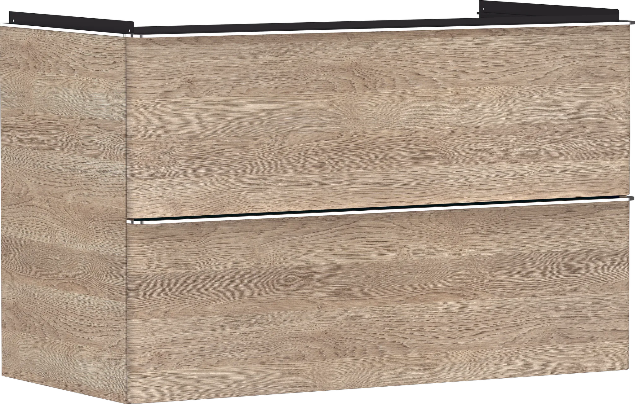 Hansgrohe Xelu Q Waschtischunterschrank Eiche Natur 980⁄475 mit 2 Schubkästen chrom Hansgrohe Xelu Q Waschtischunterschrank Eiche Natur 980⁄475 mit 2 Schubkästen chrom