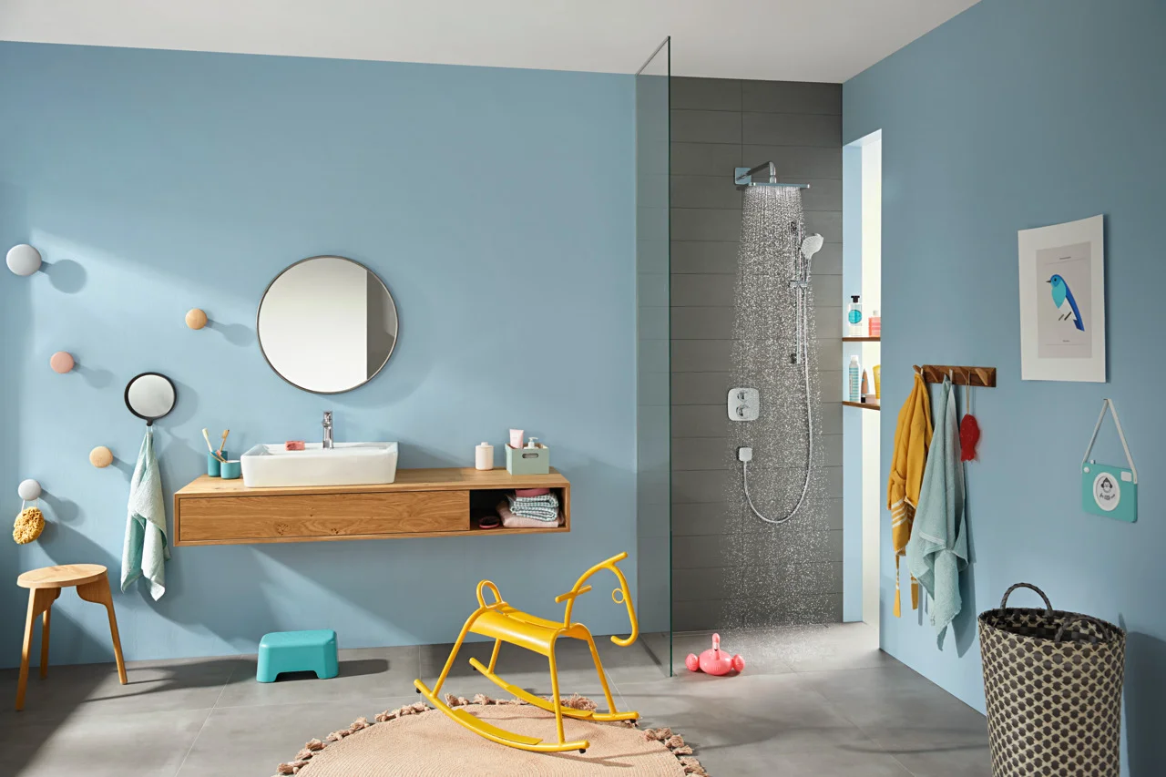 Hansgrohe Croma E Kopfbrause 280 1jet EcoSmart, Chrom, 280 x 170 mm, RainAir Strahl, 8 l/min, winkelverstellbar Hansgrohe Croma E Kopfbrause 280 1jet EcoSmart, Chrom, 280 x 170 mm, RainAir Strahl, 8 l/min, winkelverstellbar