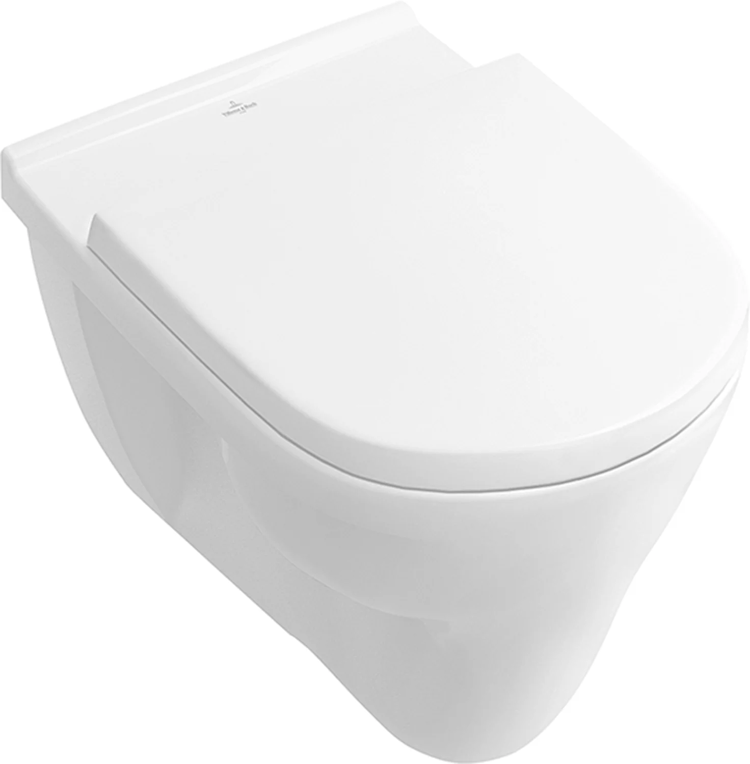 Villeroy & Boch O.novo Flachspül-WC 360x560x380mm ov wandhängend Abgang waagerecht Weiß Alpin