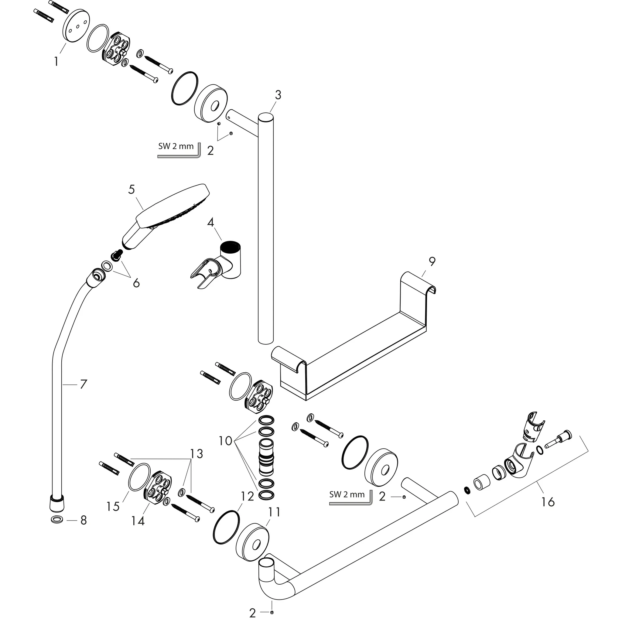 Hansgrohe Raindance Select S 120 3jet Brauseset Chrom Hansgrohe Raindance Select S 120 3jet Brauseset Chrom