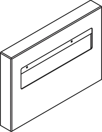 Toilettensitzauflagenspender, Edelstahl, pulverbeschichtet, Breite 400 mm, Höhe 280 mm, Tiefe 48 mm, Wandmontage, in Farbe DC (Schwarz tiefmatt) Toilettensitzauflagenspender, Edelstahl, pulverbeschichtet, Breite 400 mm, Höhe 280 mm, Tiefe 48 mm, Wandmontage, in Farbe DC (Schwarz tiefmatt)