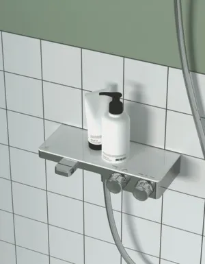 Badethermostat AP Ceratherm S200 mit Ablage Chrom Badethermostat AP Ceratherm S200 mit Ablage Chrom