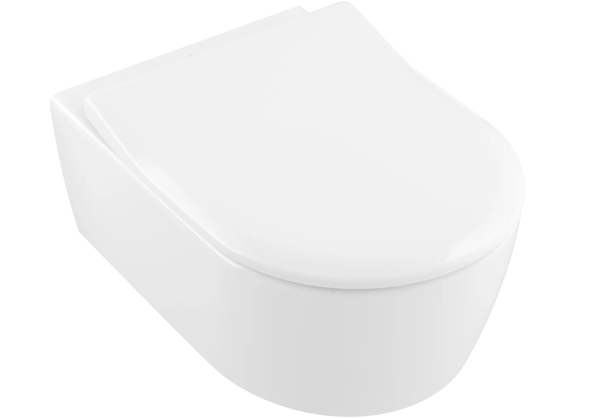Wand-Tiefspül-WC Combi-Pack DirectFlush „Avento“ mit SlimSeat 37 × 31,5 cm in Weiß Alpin, ohne Spülrand Wand-Tiefspül-WC Combi-Pack DirectFlush „Avento“ mit SlimSeat 37 × 31,5 cm in Weiß Alpin, ohne Spülrand