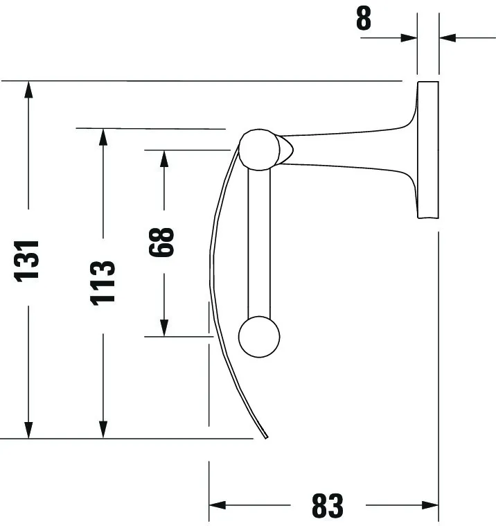 Duravit Toilettenpapierhalter inkl. Deckel „Starck T“ 12,5 × 8,3 × 13,1 cm in Befestigung sichtbar Duravit Toilettenpapierhalter inkl. Deckel „Starck T“ 12,5 × 8,3 × 13,1 cm in Befestigung sichtbar
