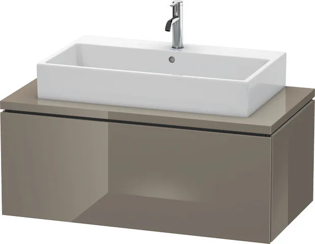 Duravit Waschtischunterschrank wandhängend „L-Cube“ 102 × 40 × 54,7 cm Flannel Grey Hochglanz Duravit Waschtischunterschrank wandhängend „L-Cube“ 102 × 40 × 54,7 cm Flannel Grey Hochglanz