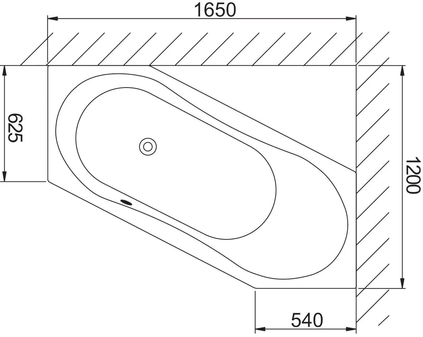 Kermi Duschdesign LIVORO VL1 Sechseckbadewanne asymmetrisch 2020x800 mm weiß Kermi Duschdesign LIVORO VL1 Sechseckbadewanne asymmetrisch 2020x800 mm weiß