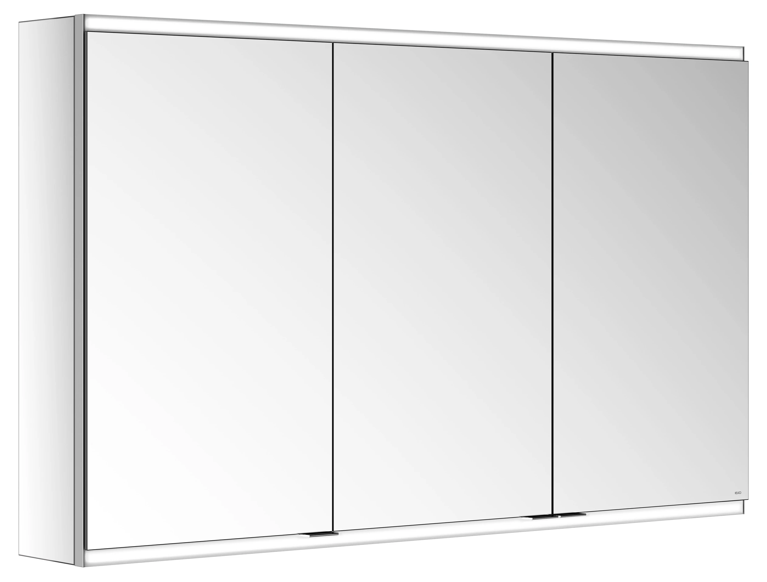 KEUCO Royal Modular 2.0 Spiegelschrank beleuchtet Wandvorbau silber-eloxiert 1200x700x160mm