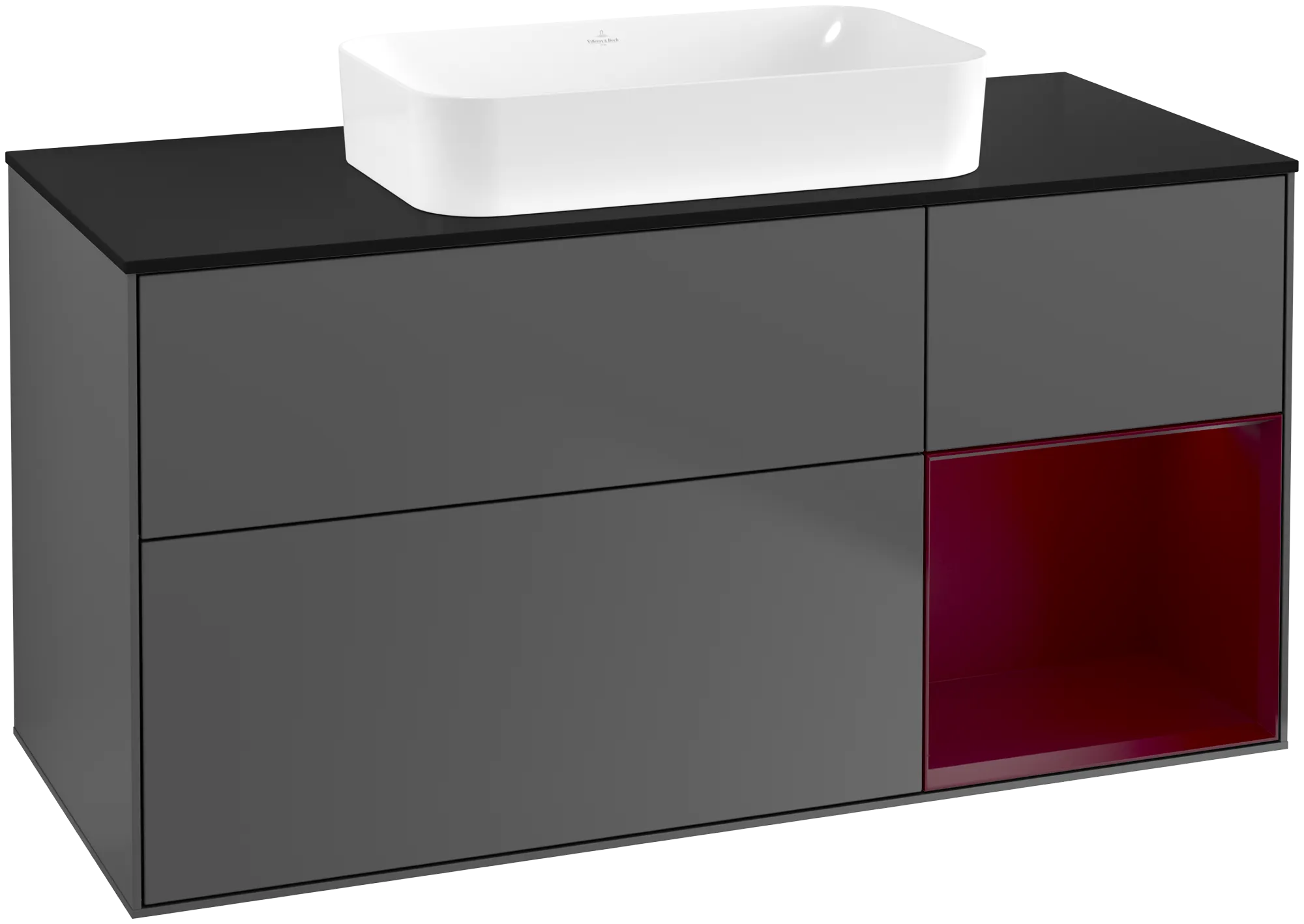 Villeroy & Boch Finion Waschbeckenunterschrank F71, 1200x603x501mm, anthrazit matt