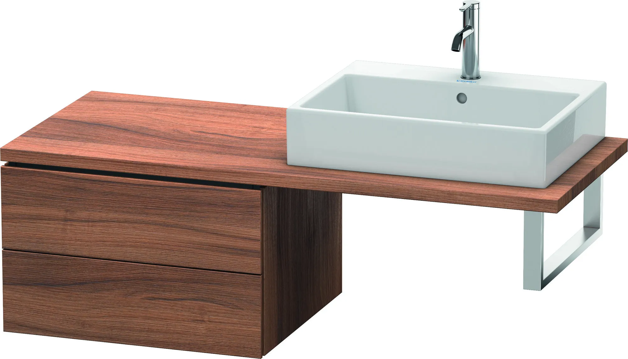 Duravit Unterschrank für Konsole „L-Cube“ 62 × 40 × 54,7 cm Nussbaum Natur