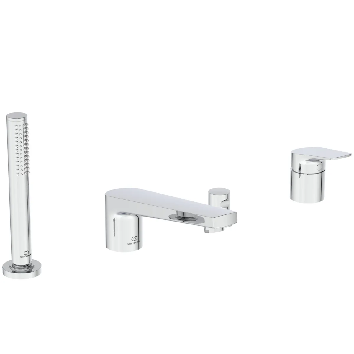 Badearmatur für Wannenrand La Dolce Vita mit Auslauf mit Handbrause-Set Brushed Gold Badearmatur für Wannenrand La Dolce Vita mit Auslauf mit Handbrause-Set Brushed Gold