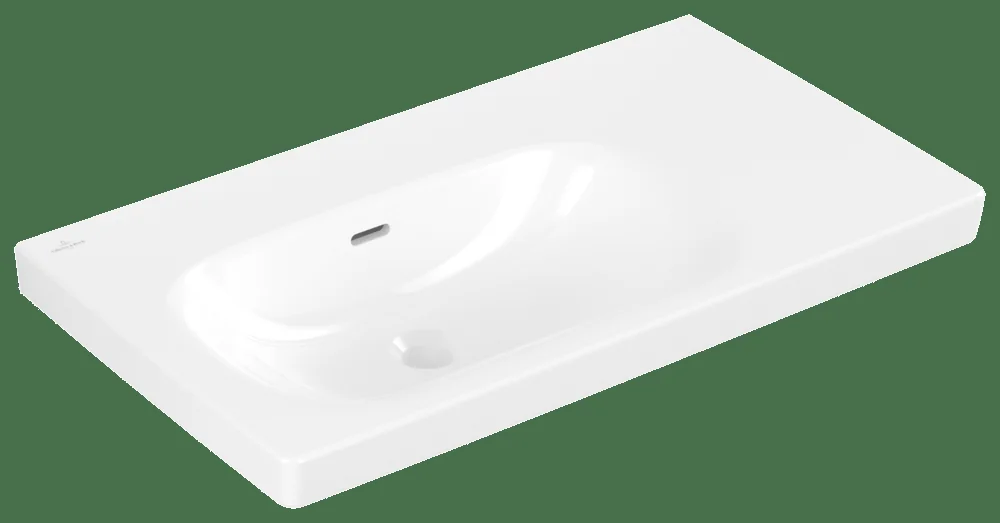 Villeroy & Boch Schrankwaschtisch Skyla 5A52L3, 800x460mm, Rechteck, links BP, ÜL, Weiss Alpin Villeroy & Boch Schrankwaschtisch Skyla 5A52L3, 800x460mm, Rechteck, links BP, ÜL, Weiss Alpin
