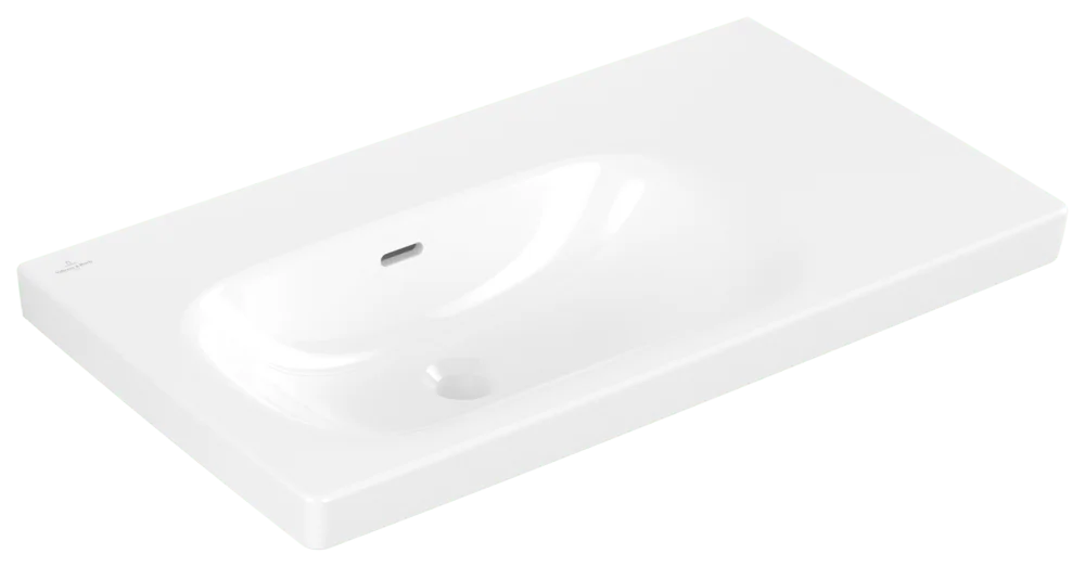 Villeroy & Boch Schrankwaschtisch Skyla, 800x460x160 mm, weiß Alpin, TitanCeram, glänzend, mit Überlauf