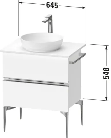 Duravit Waschtischunterschrank „Sivida“ 104,5 × 54,8 × 47,5 cm Duravit Waschtischunterschrank „Sivida“ 104,5 × 54,8 × 47,5 cm