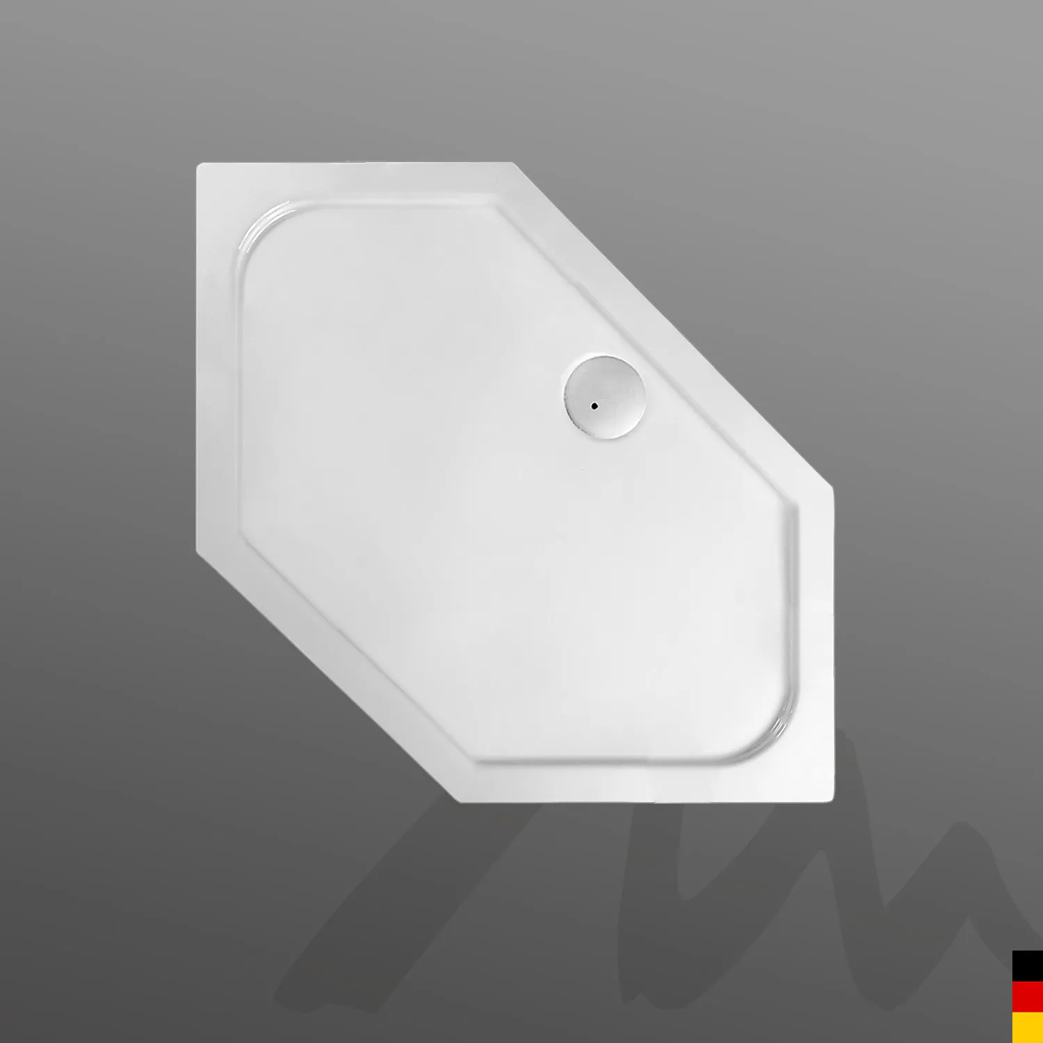 Mauersberger Acryl-Duschwanne cissus 100 SF 1000x1000(500)x65, weiß