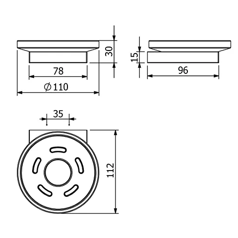 Kludi VELA C Seifenschale chrom Kludi VELA C Seifenschale chrom
