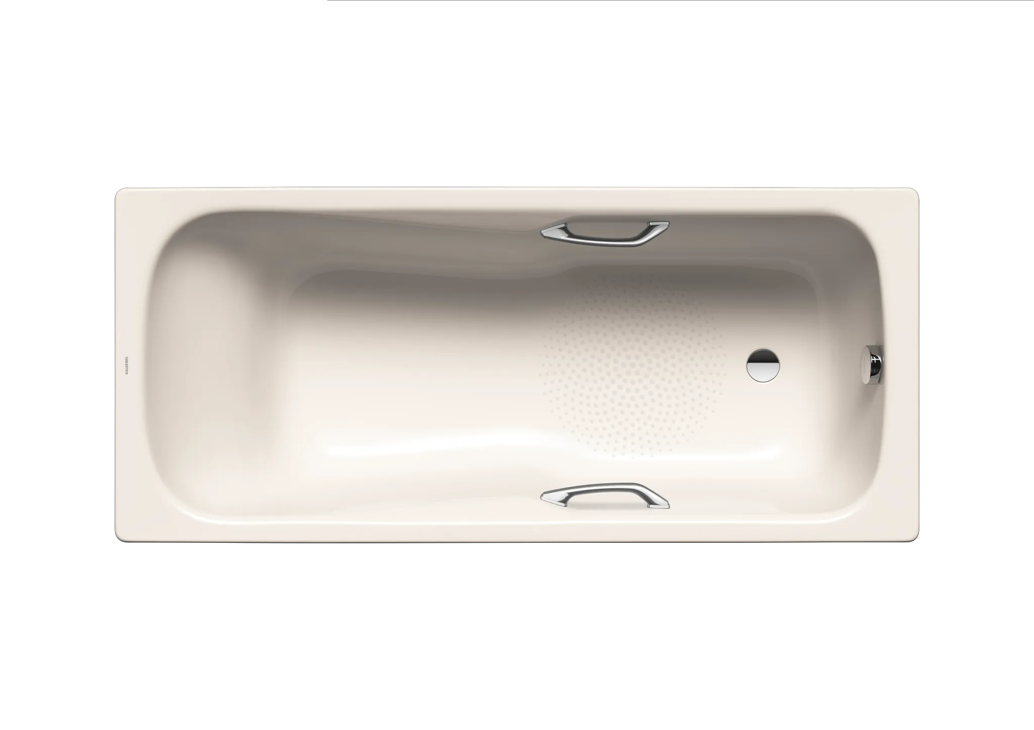 Kaldewei Badewanne „Dyna Set“ Star rechteck 180 × 80 cm, mit Grifflochbohrungen in pergamon