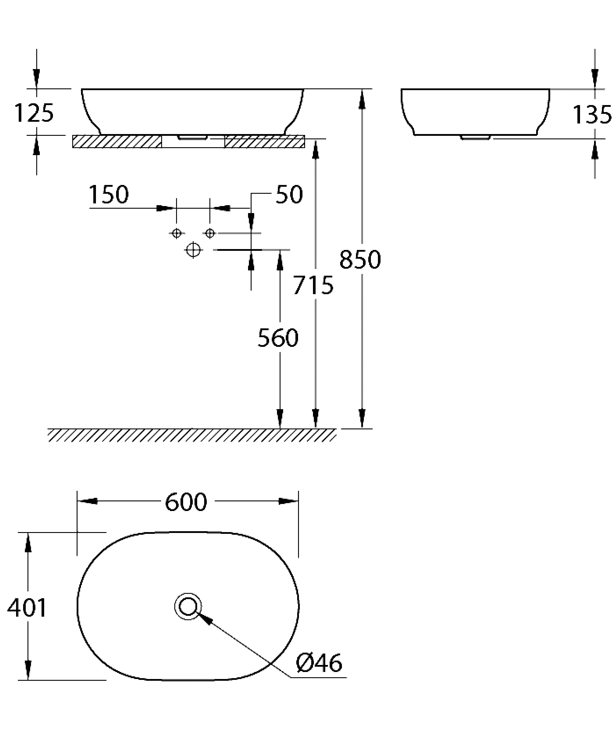 Grohe Waschbecken „Essence Keramik“ in weiß alpin