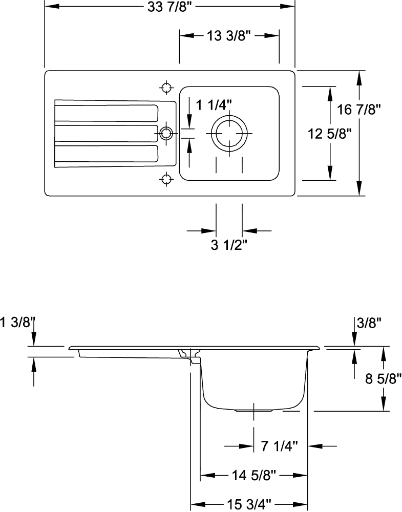 Küchenspülbecken „Siluet“ Küchenspülbecken „Siluet“