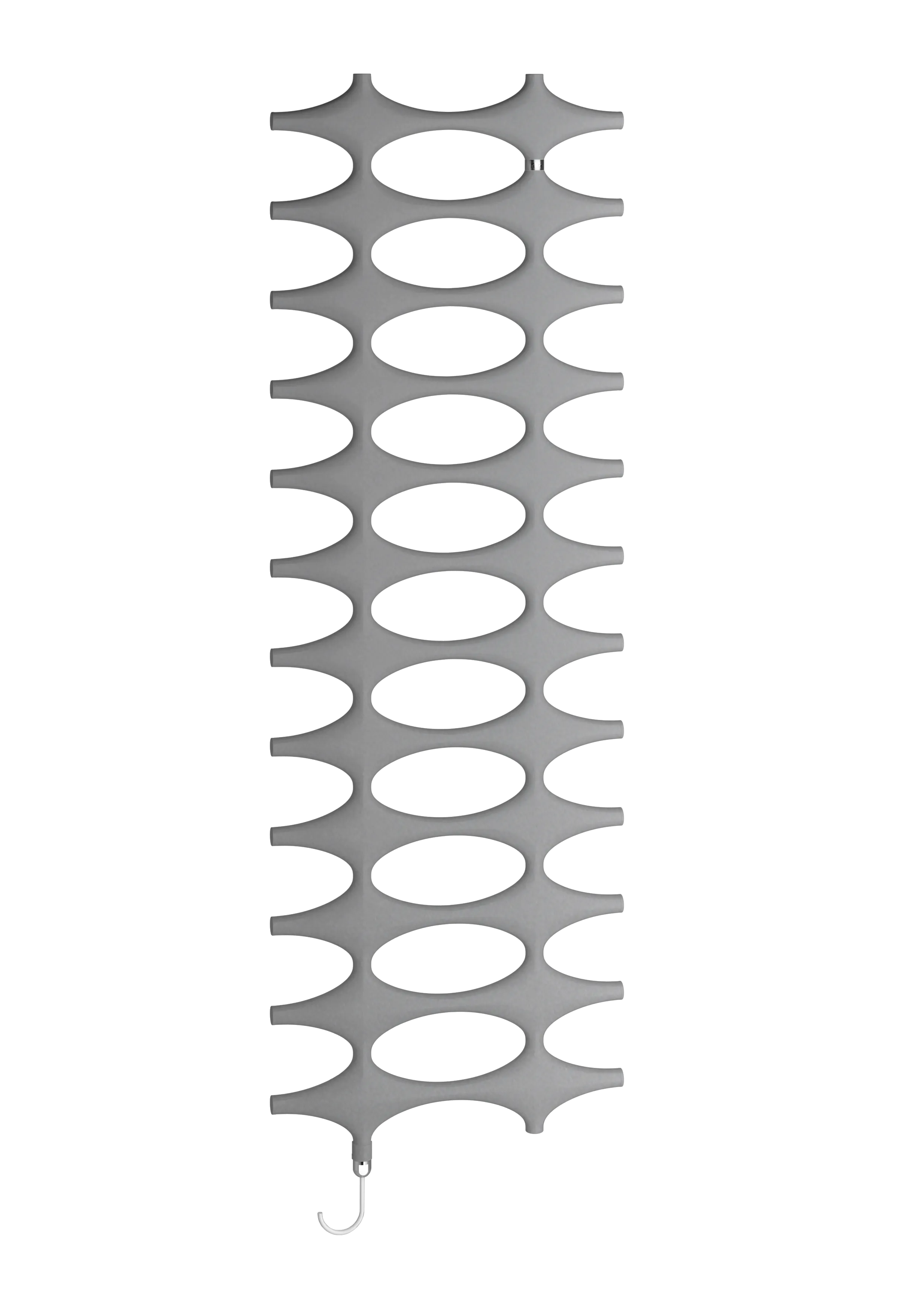 Kermi Design-Elektroheizkörper „Ideos®-E“ 75,8 × 190,1 cm in glanzsilber Metallic
