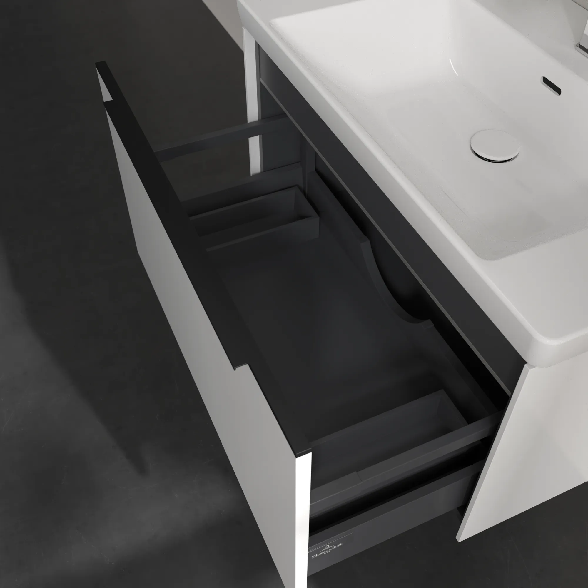 Villeroy & Boch Waschtischunterschrank „Subway 3.0“ für Schrankwaschtisch 772 × 429 × 478 mm Brilliant White, für Becken mittig