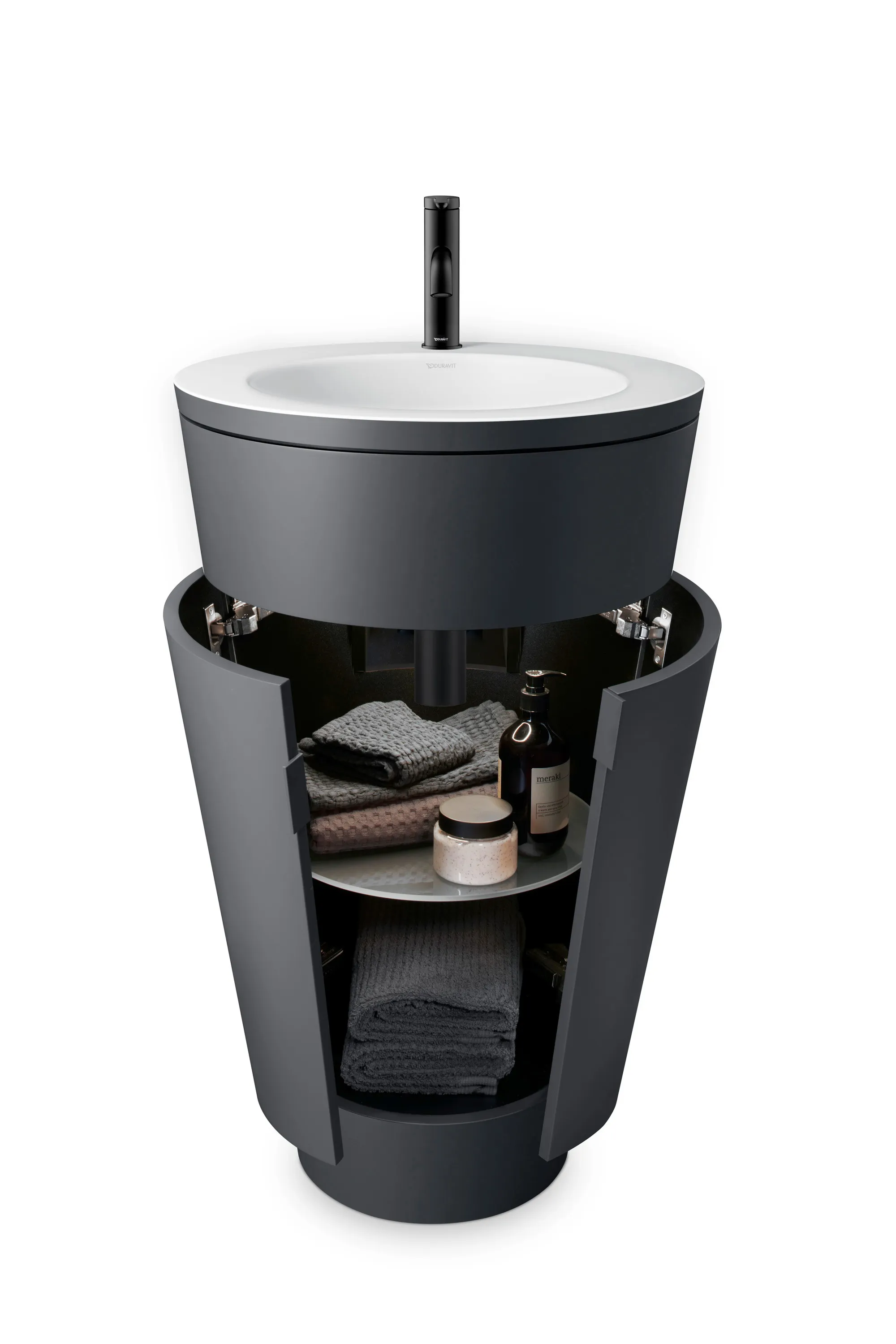 Einhand-Waschtischarmatur „Serie C.1“ Ausladung 91 mm in Schwarz (matt) Einhand-Waschtischarmatur „Serie C.1“ Ausladung 91 mm in Schwarz (matt)