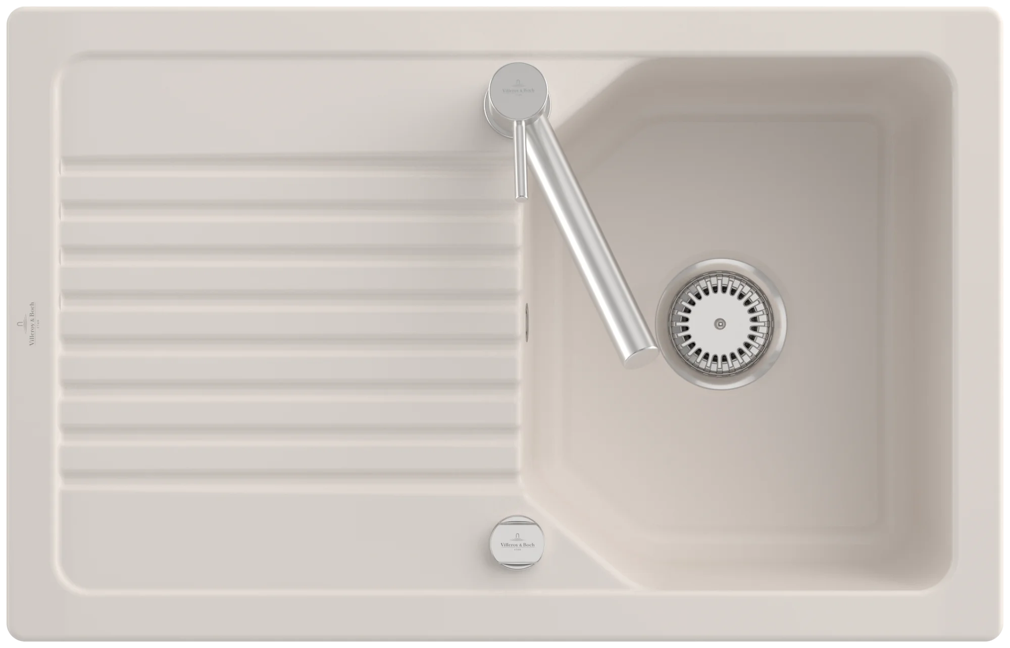 Villeroy & Boch Linara 45 Flat 33842F, flächenbündige Spüle, 780 x 490 mm Villeroy & Boch Linara 45 Flat 33842F, flächenbündige Spüle, 780 x 490 mm