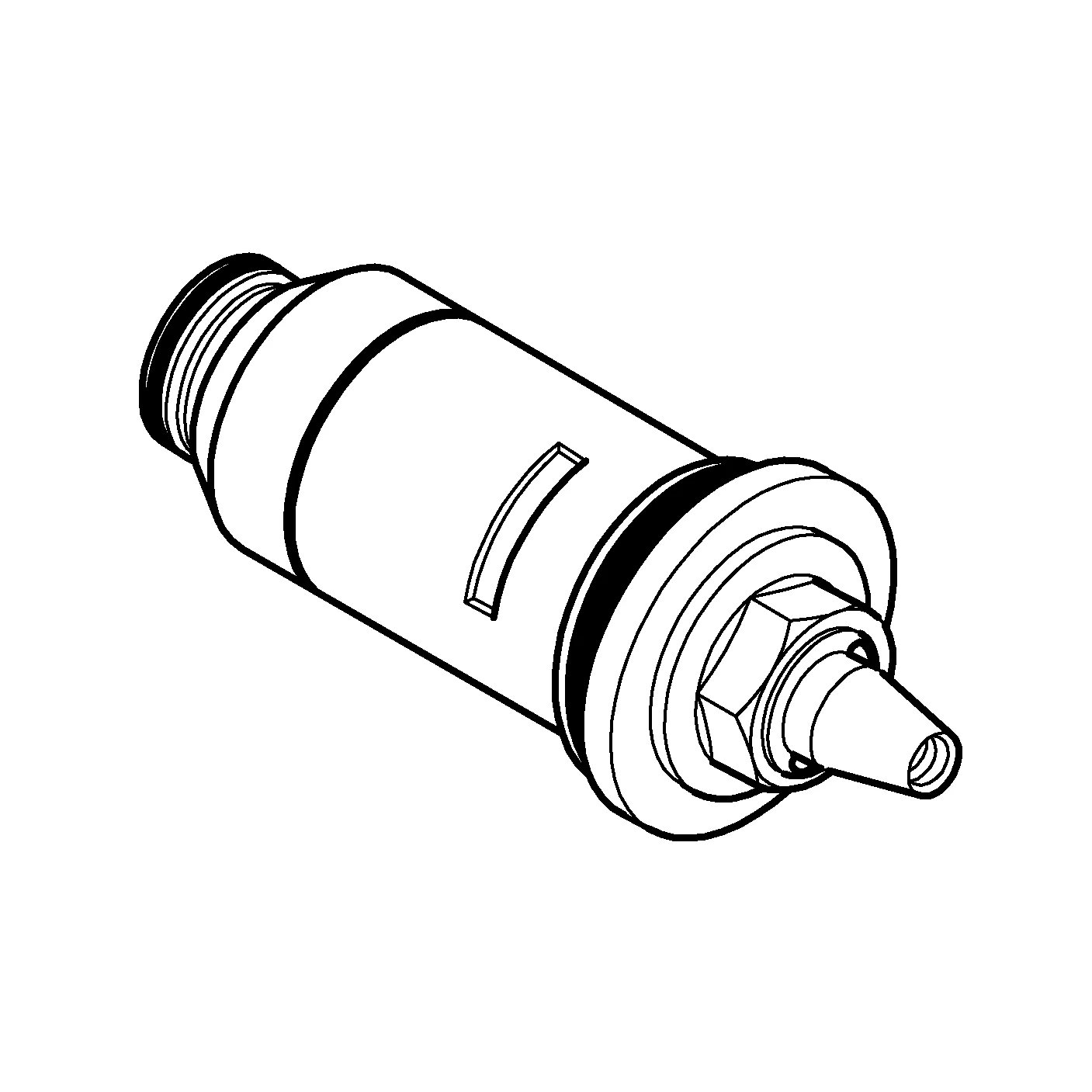 Thermoelement 47032, 3/4″, für vertauschte Wasserwege, Bimetall (geschlossene Patronenbauweise), für Grohmix Thermostate